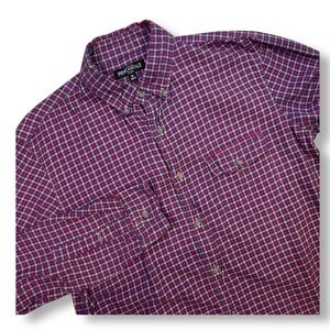J. Crew Mercantile Flex Plaid Button‎ Down Flannel Shirt Long Sleeve Mens M